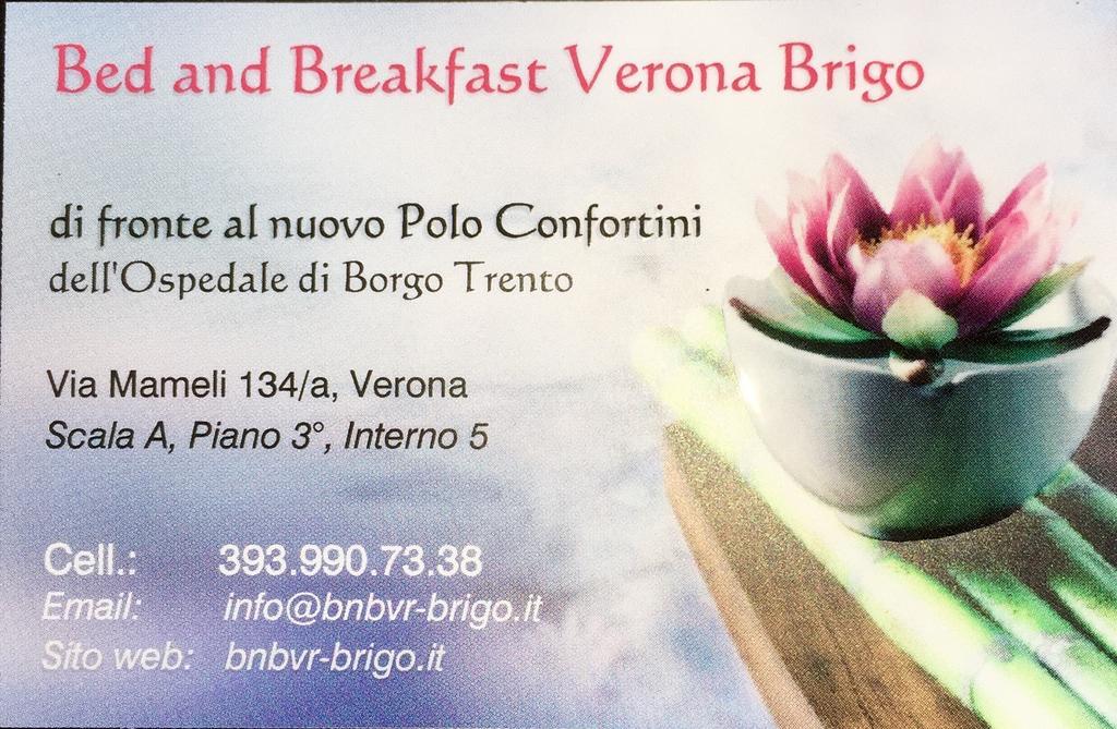 Bed And Breakfast Verona Brigo Exteriör bild